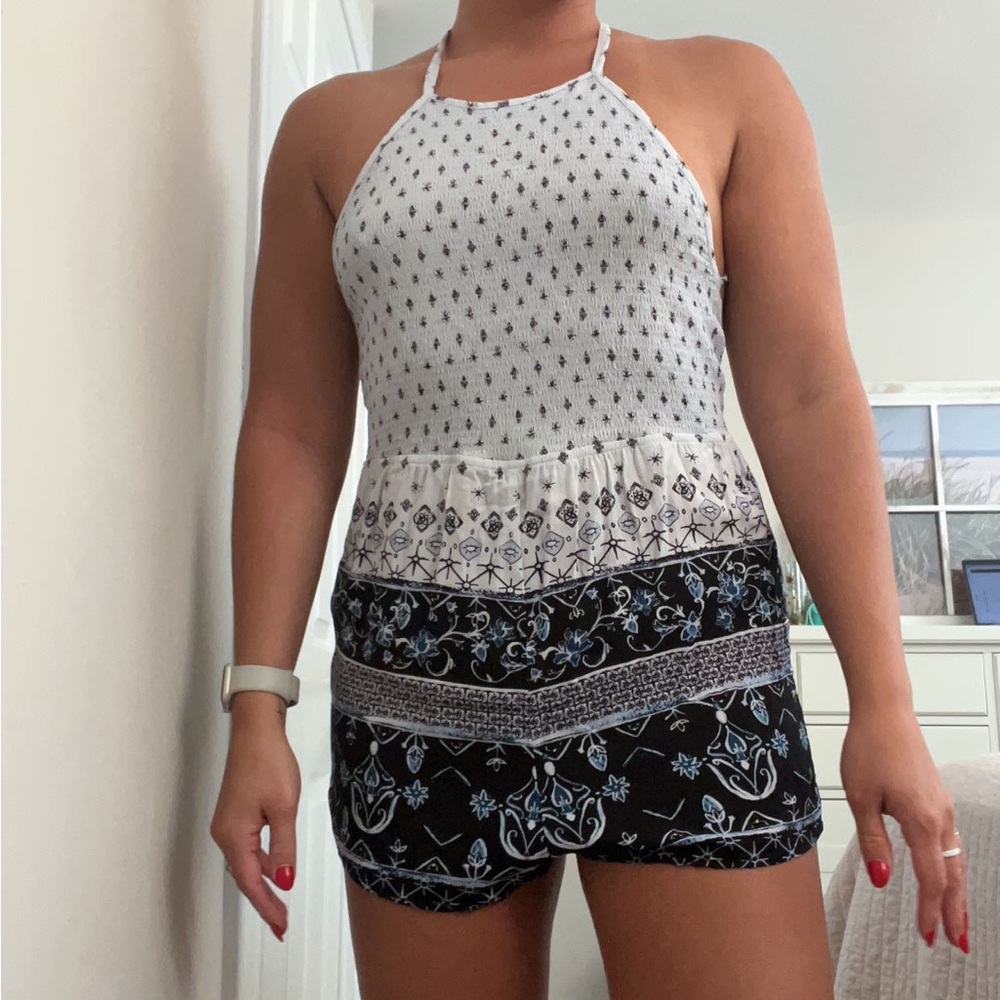 Smocked Tie Romper
